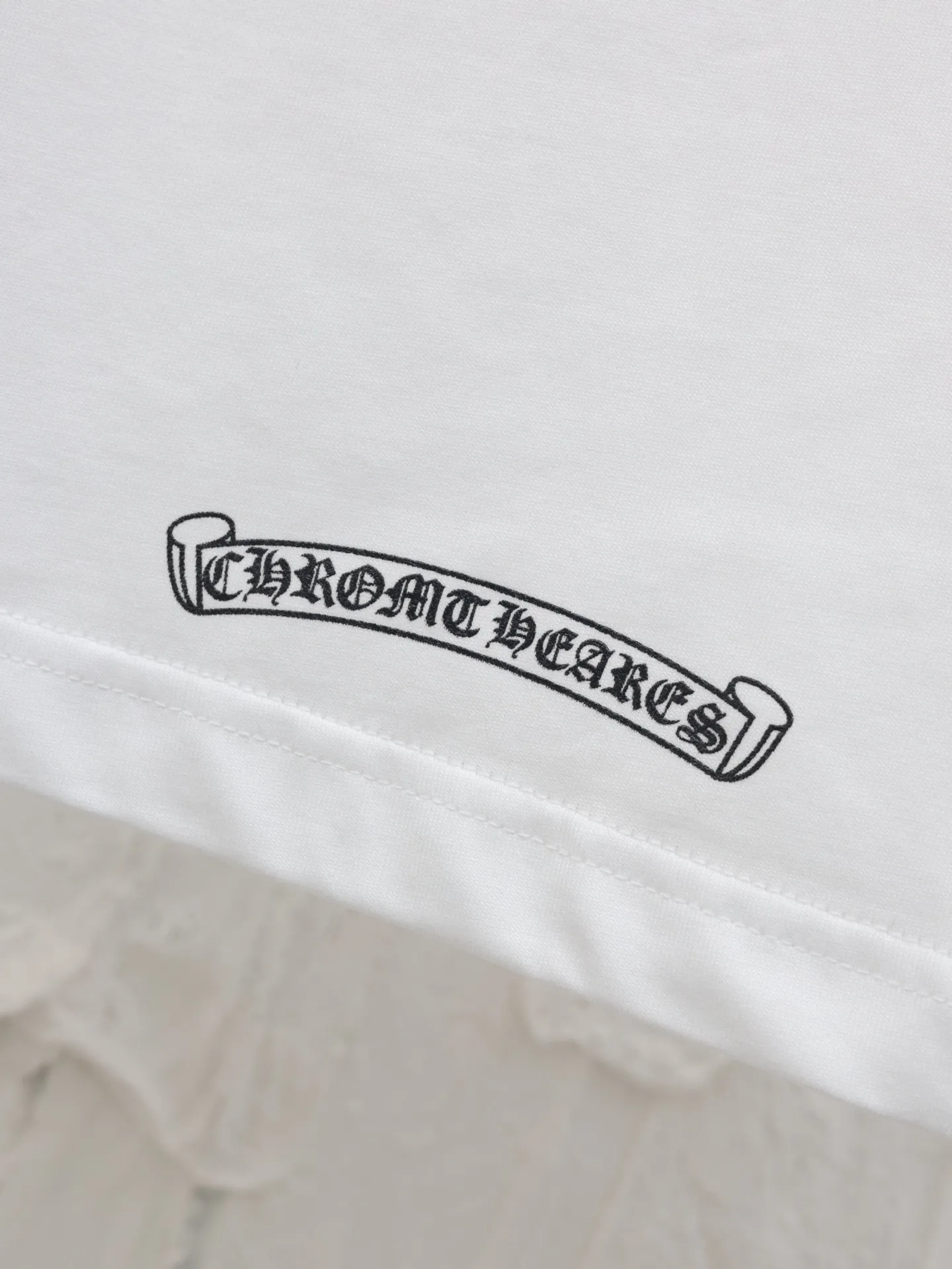 🅿️280 Chrome Hearts*/Chrome Hearts 25 new style Sanskrit letter printed short-sleeved T-shirt with collar Size: S/M/L
